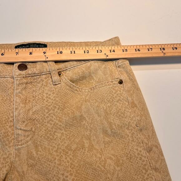 Lauren Ralph Lauren Snake Print Modern Straight Jeans 6 - Picture 9 of 13